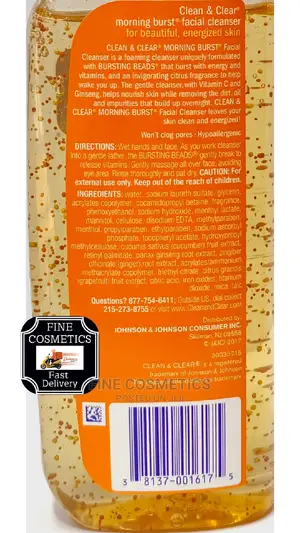 Clean and Clear Morning Burst Facial Cleanser+Bursting Beads