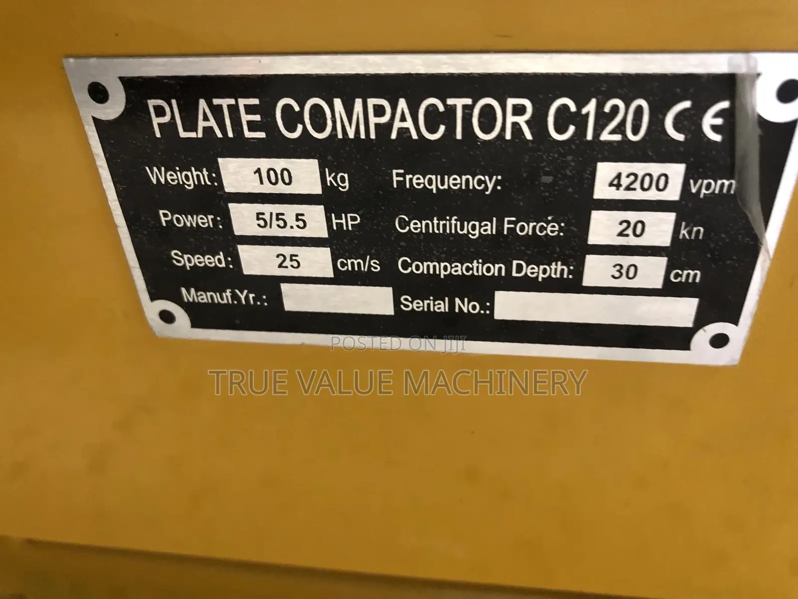 Plate Compactor C120