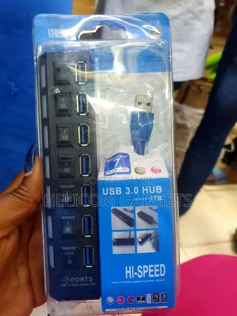 Usb 3.0 7 Ports Hi- Speed