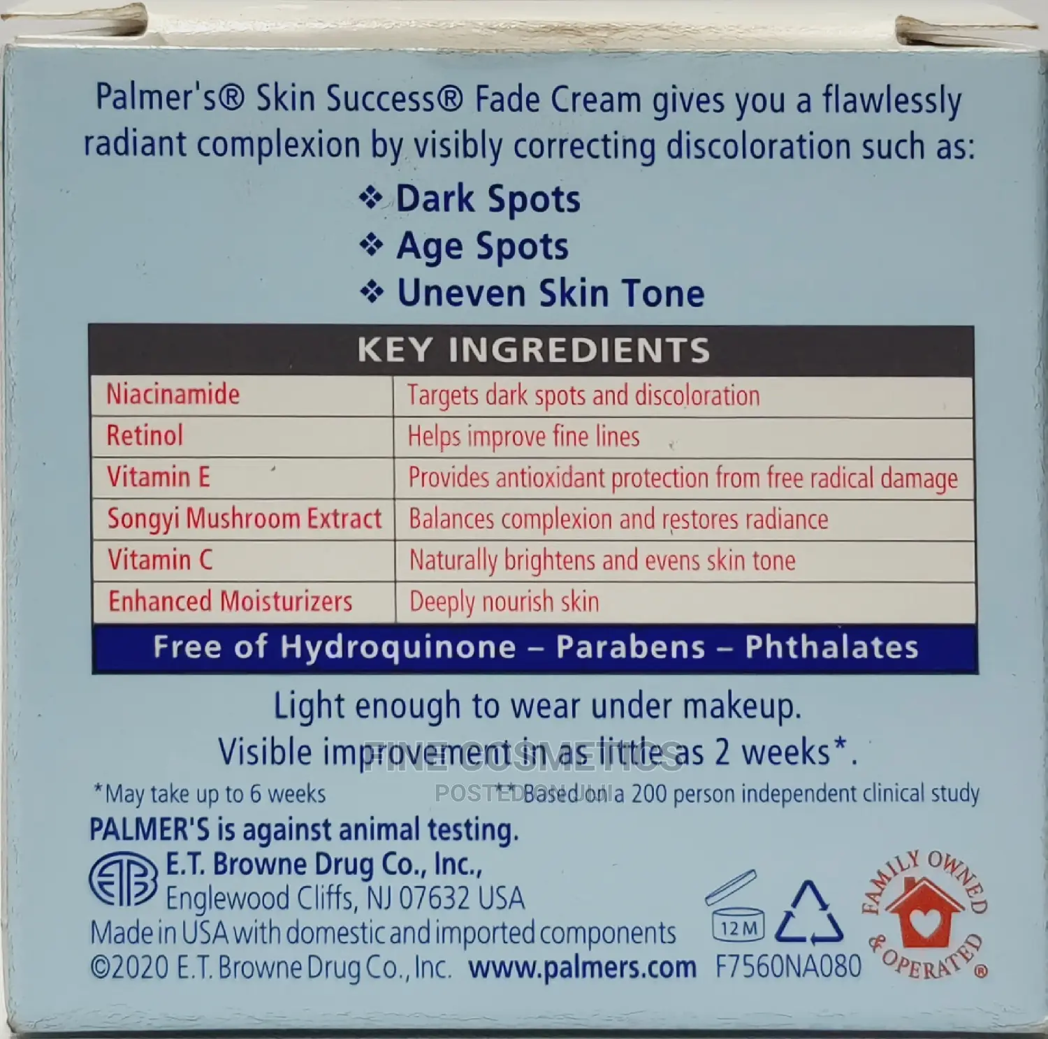 Palmer's Skin Success Dark Spots Fade Cream For Dry Skin