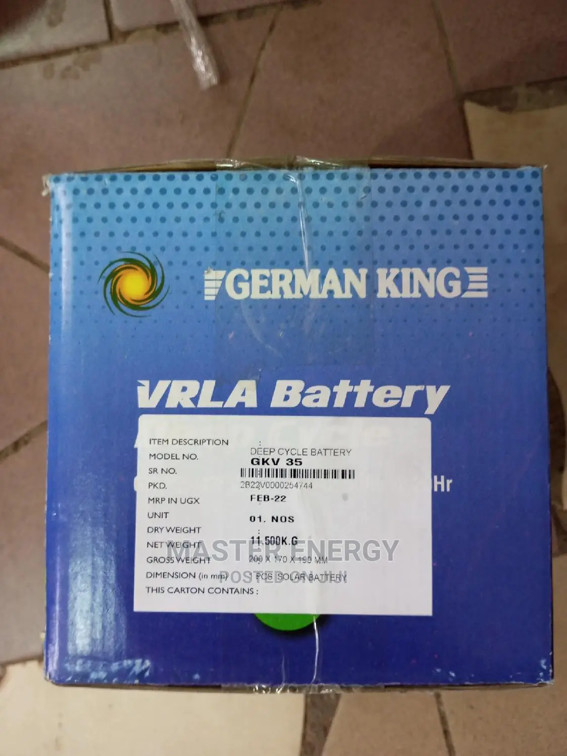 35ah German King Battery