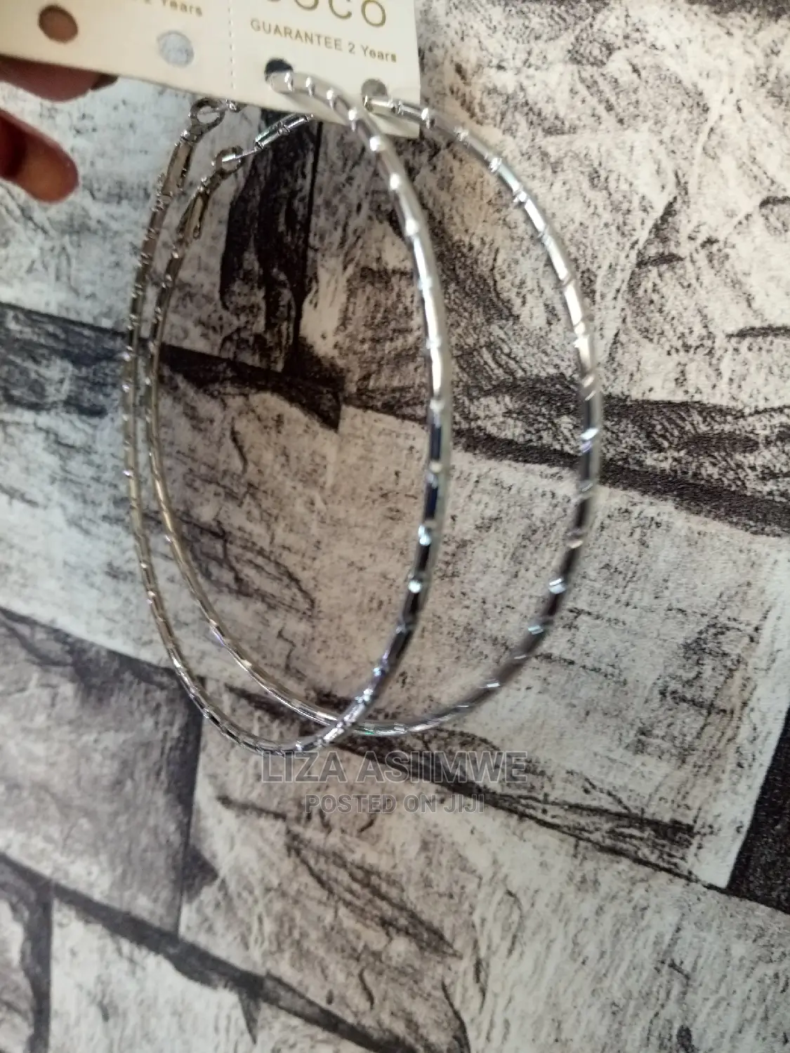 Round Silver Danglers Available