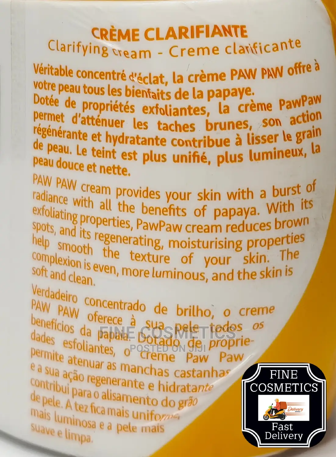 PAW PAW Clarifying Body Cream With Vitamin E and Papaya Oil