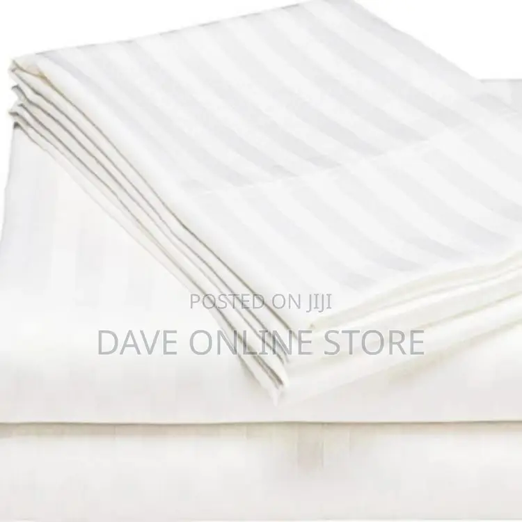 Silky Stripped Cotton Bedsheets
