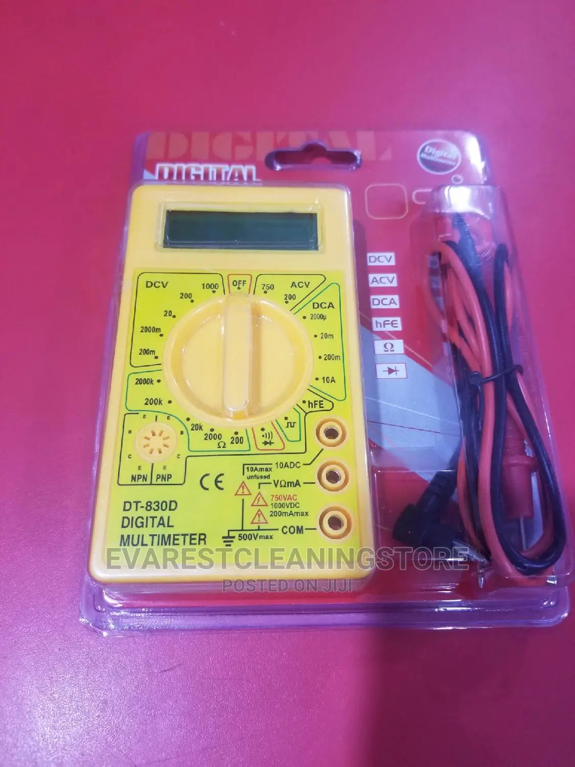 Multimeter Digital Yellow