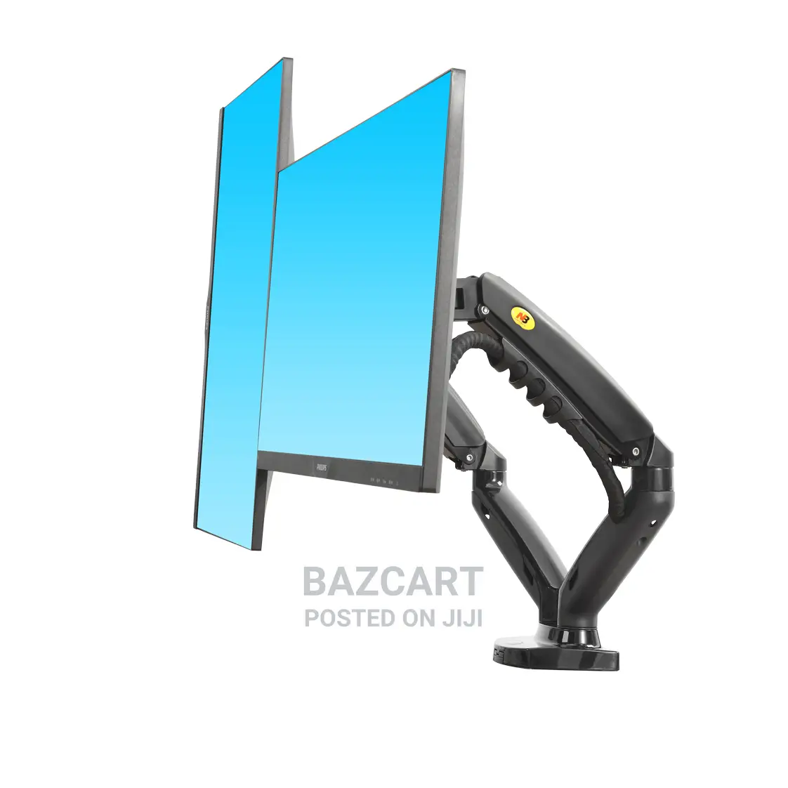 Dual Screen Monitor Flexible Mount 17-27 Inch