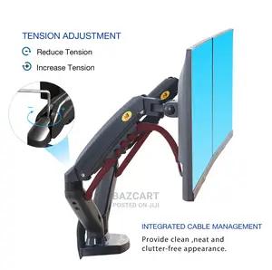 Dual Screen Monitor Flexible Mount 17-27 Inch