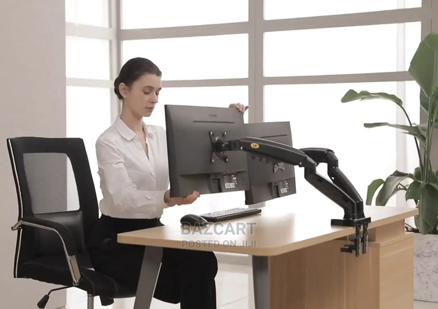 Dual Screen Monitor Flexible Mount 17-27 Inch