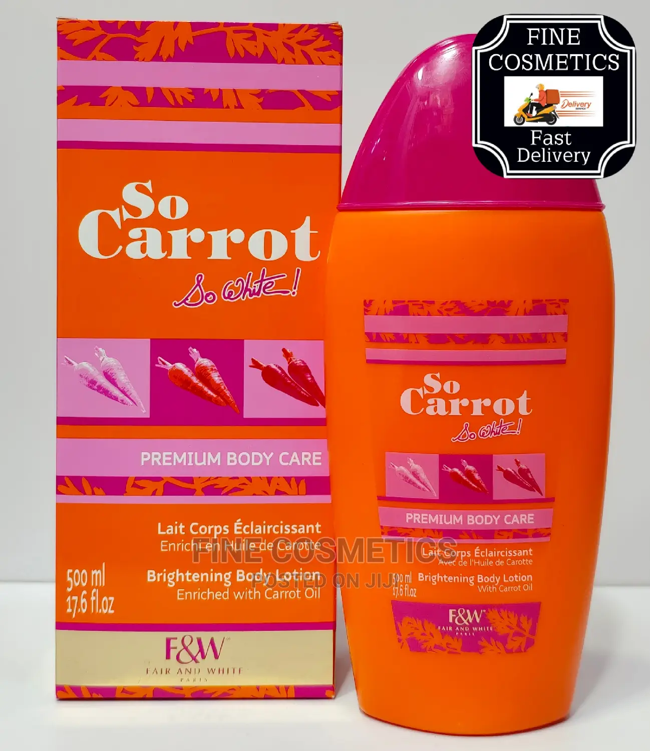 Original Fair and White So Carrot Brightening Lotion Big500g