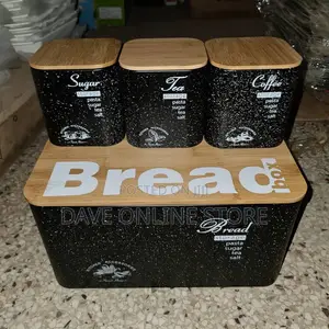 Bread,Sugar, Tea ,Coffee Storage Box Set