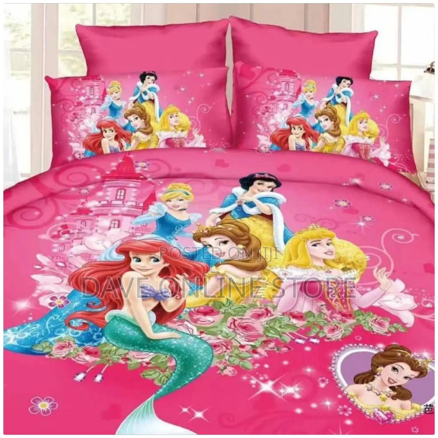 Kids Cartoon Duvets ( 1 Duvet,1 Bedsheet,1 Pillowcases