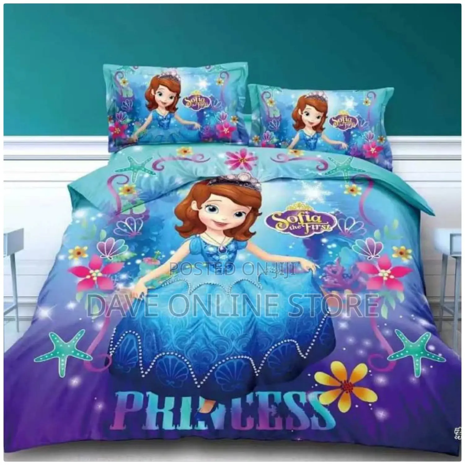 Kids Cartoon Duvets ( 1 Duvet,1 Bedsheet,1 Pillowcases