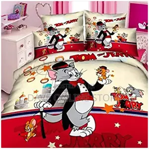 Kids Cartoon Duvets ( 1 Duvet,1 Bedsheet,1 Pillowcases