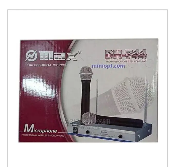 DH-744 MAX Prof Wirelss Micphone Hgh VHF Dul Channel Miphone