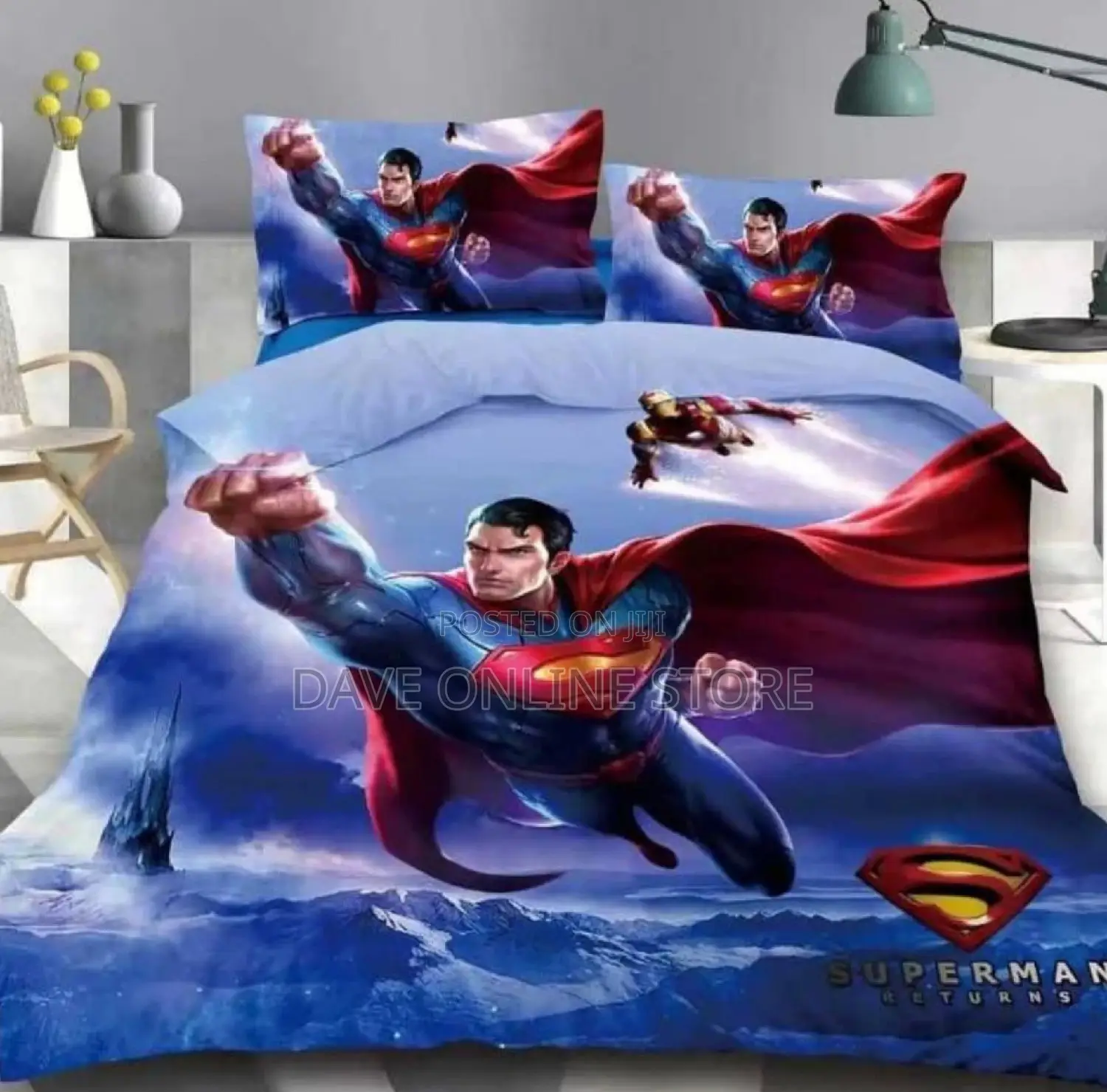 Kids Cartoon Duvets ( 1 Duvet,1 Bedsheet,1 Pillowcases