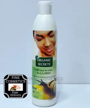 Organic Secret Pure Argan Oil and Escargot Body Lotion.