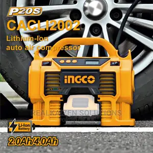 INGCO 20V 120psi Portable Lithium-Ion Vehicle Air Compressor