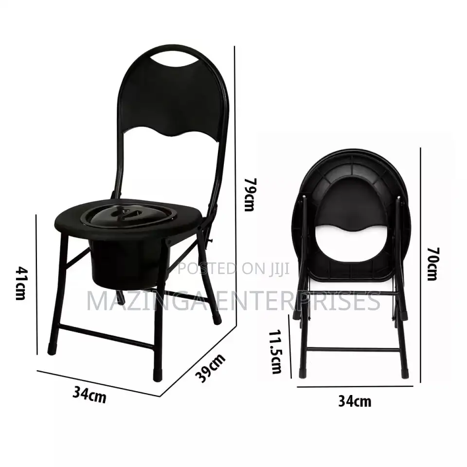 Portable Folding Potty Mobile Toilet Camping Chair