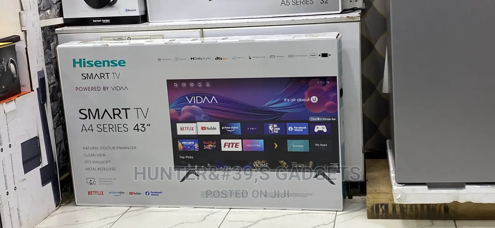 Hisense 43inches Smart Digital Frameless Tv Brand New