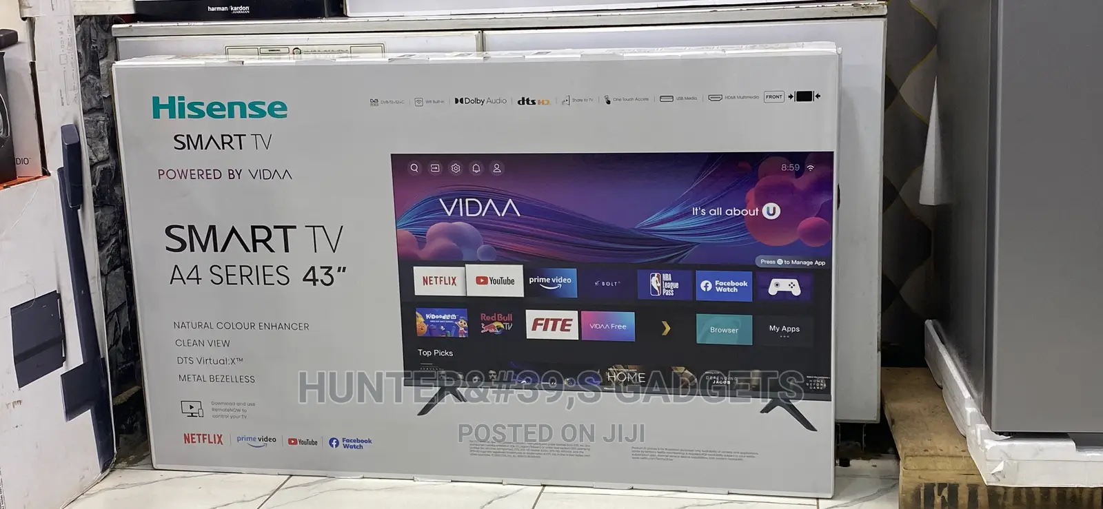Hisense 43inches Smart Digital Frameless Tv Brand New