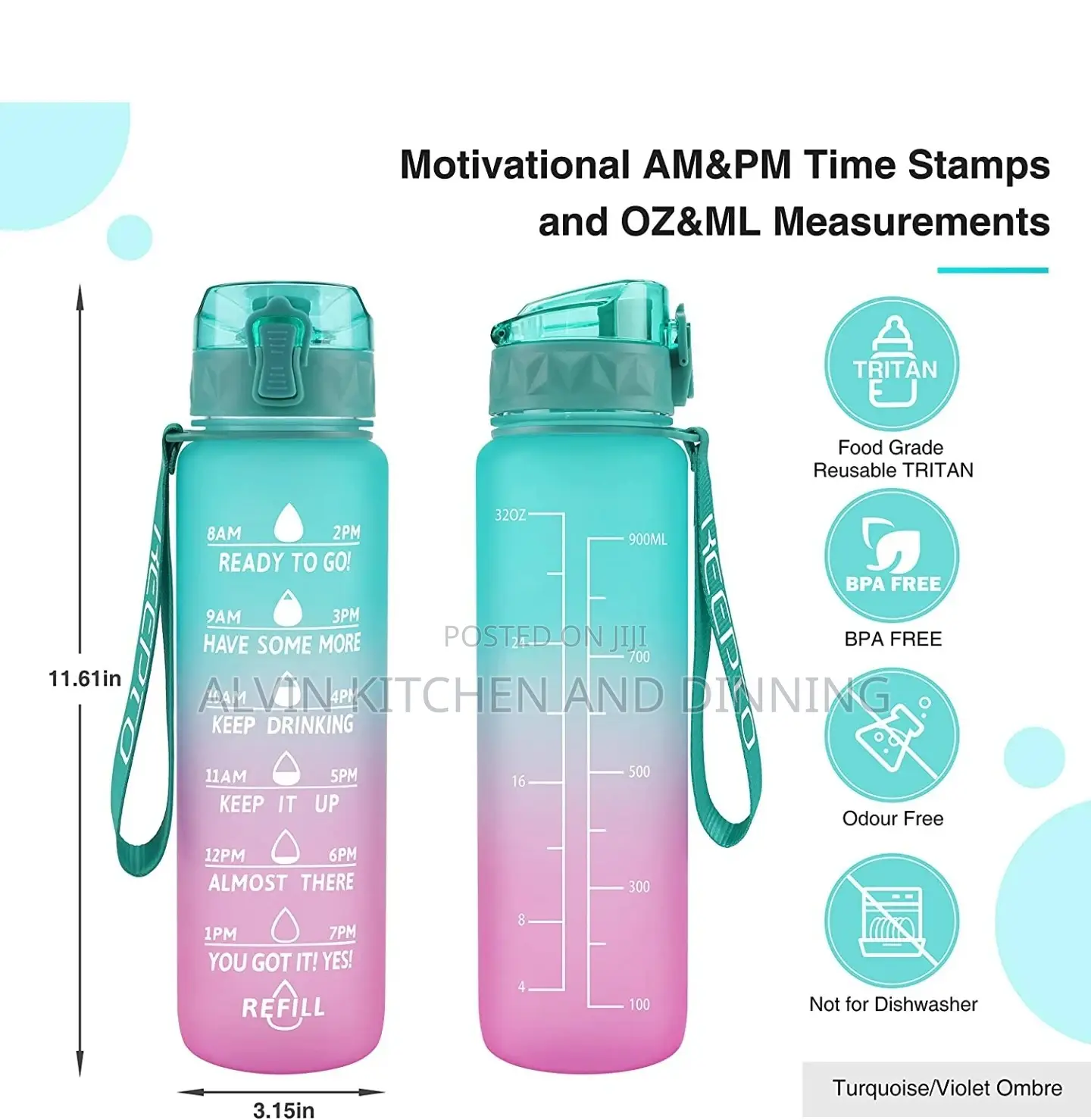 Motivational Water Bottle