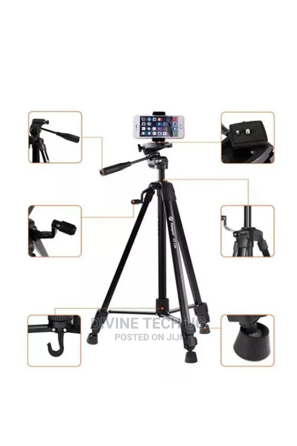Phone Tripod Stand- For DSLR Camera With Bag