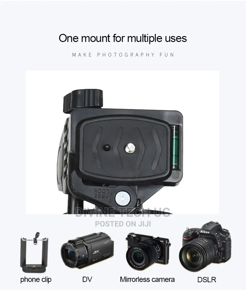 Phone Tripod Stand- For DSLR Camera With Bag