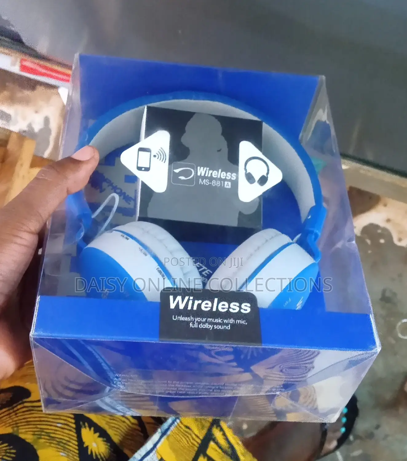 Wireless Ms Headphones Blue