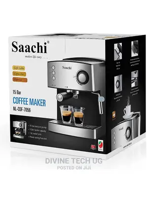 Saachi Coffee Maker NL-COF-7055 All in 1- Silver,Black