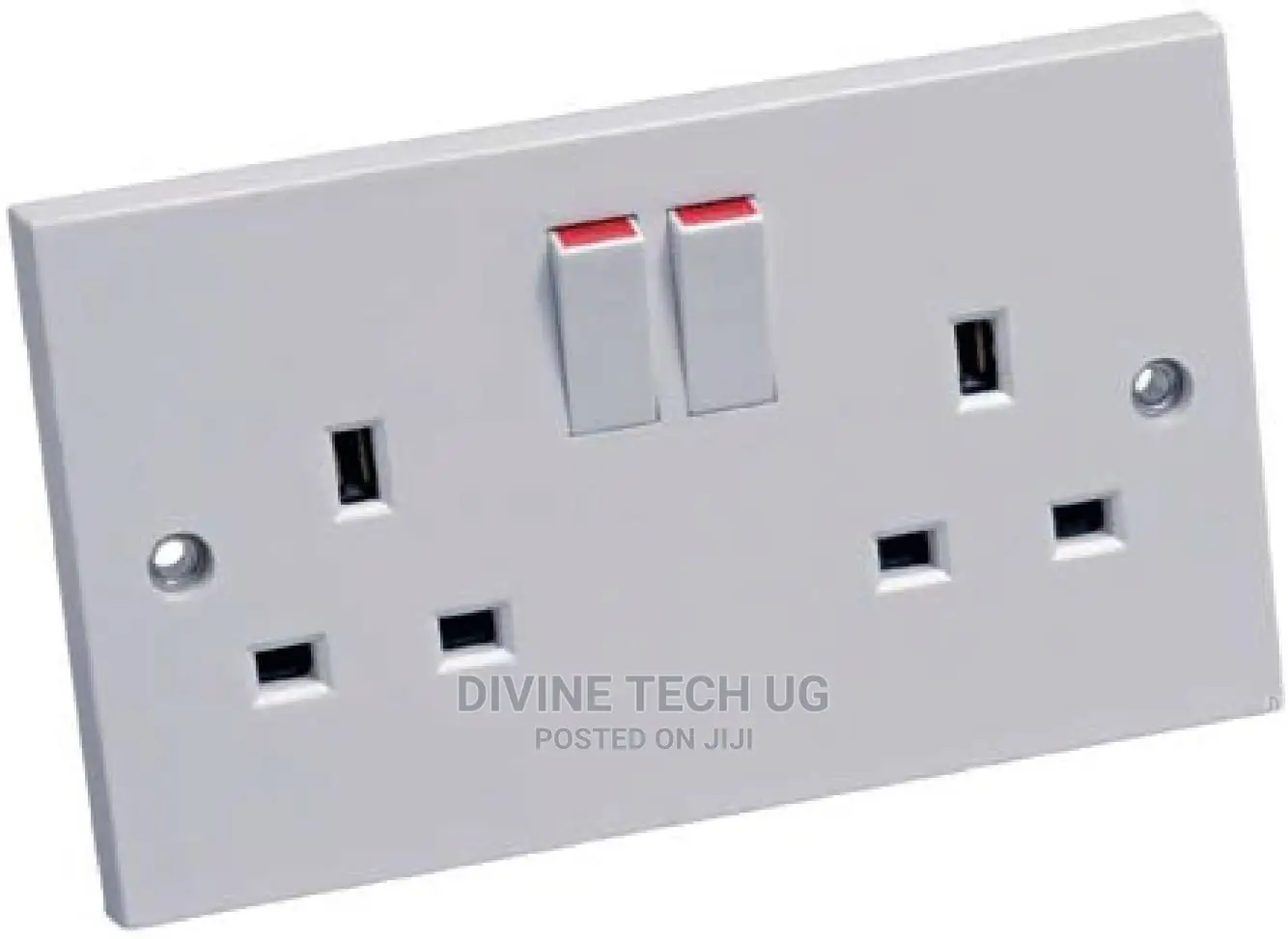Double Wall Socket Back Box Pattress-Twin 2 Gang Switched