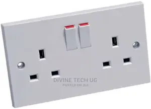 Double Wall Socket Back Box Pattress-Twin 2 Gang Switched