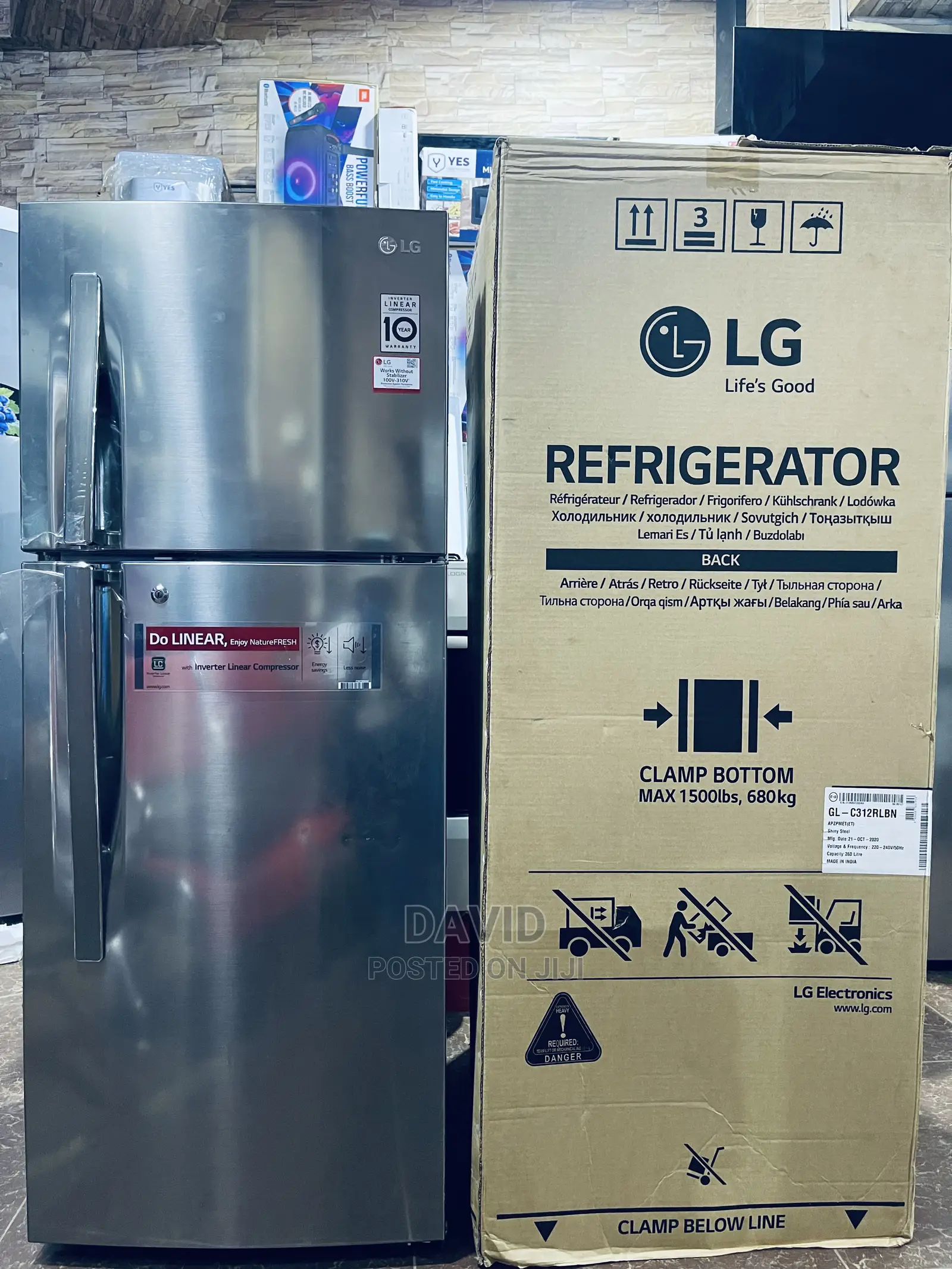 LG Refrigerator Double Door in Central Division Kitchen Appliances