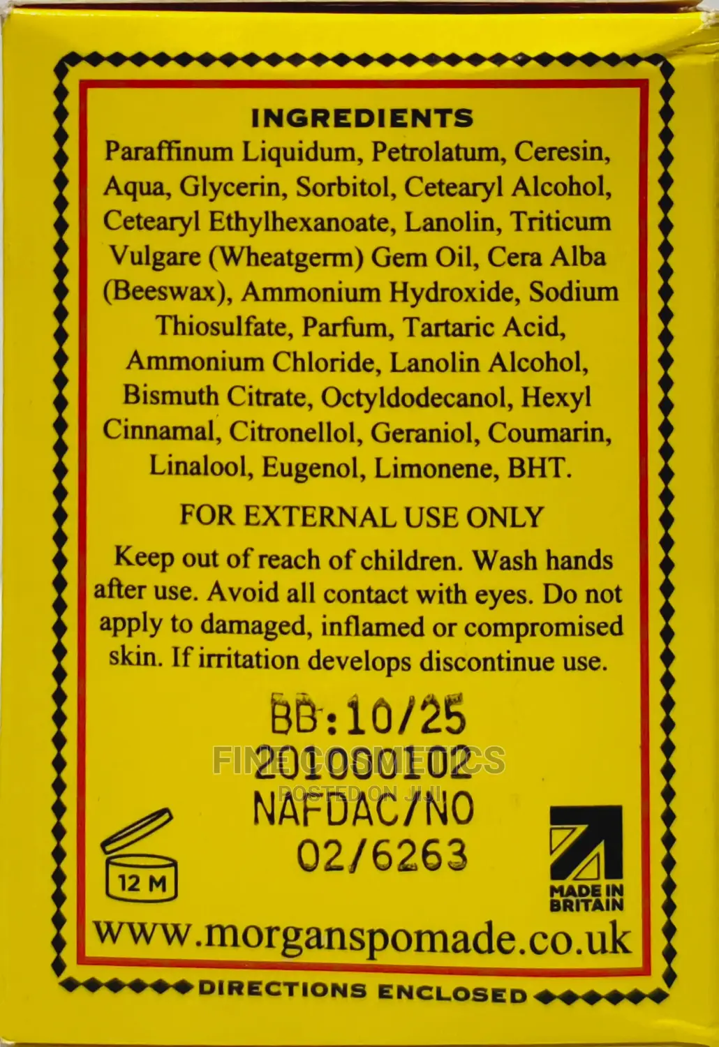 Original Morgans Hair Darkening Pomad Solution For Grey Hair