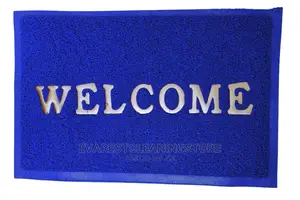 Pvc Door Mat Red, Blue