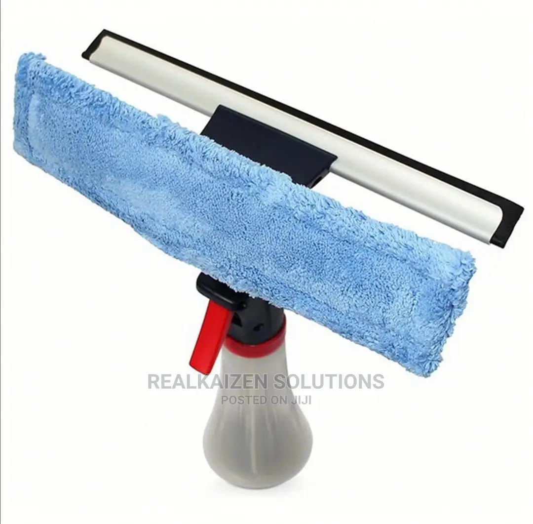 ROYALFORD One Click 3 IN 1 Spray Window Cleaner Wiper