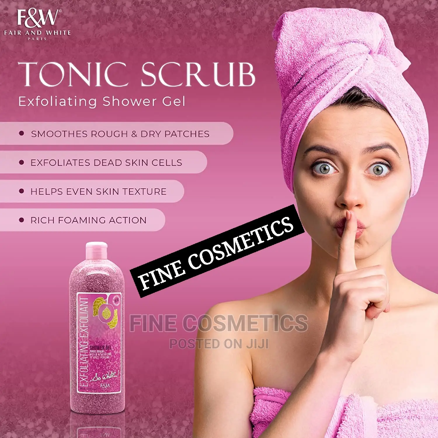 ORIGINAL Fair and White So White Exfoliate Shower Gel Scrub