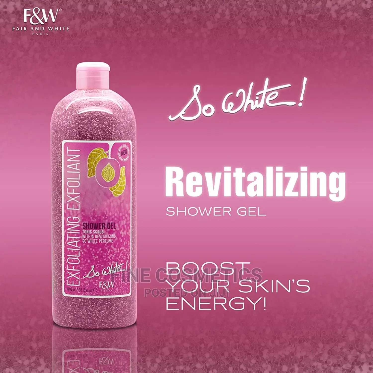 ORIGINAL Fair and White So White Exfoliate Shower Gel Scrub