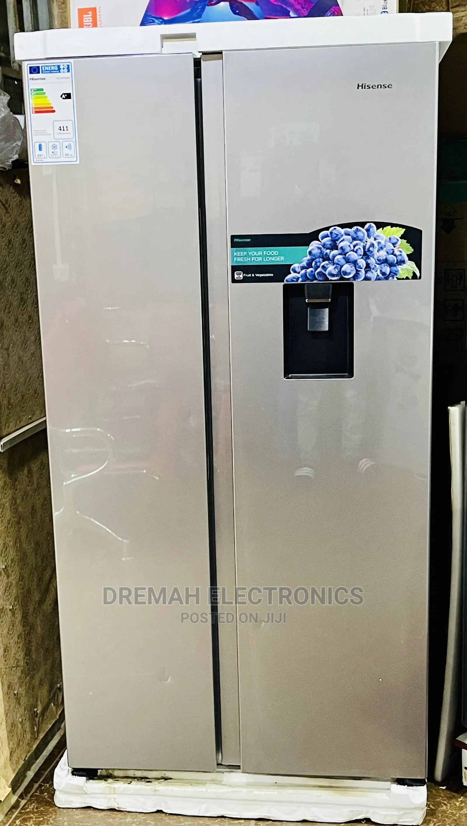 670 Litres Hisense Side by Side Fridge Water Dispenser in Central