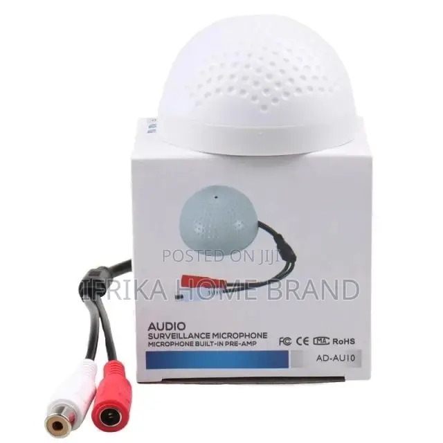 Mini CCTV Security Audio Microphone Pick Up Camera RCA Audio