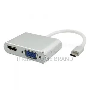 Usb Type-C to Vga Hdmi Converter Adapter 2in 1