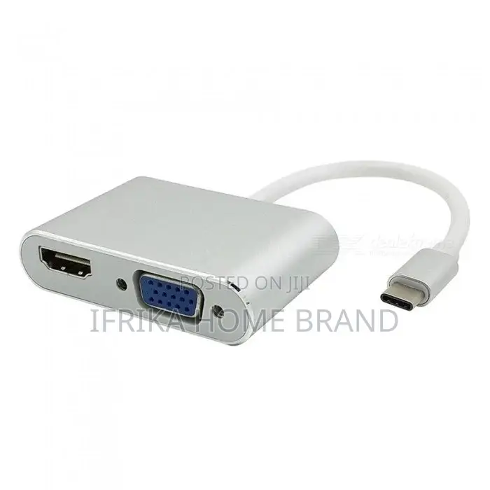 Usb Type-C to Vga Hdmi Converter Adapter 2in 1