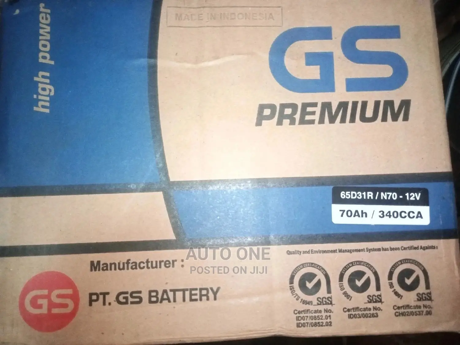 GS Batteries Japan Standard Based.