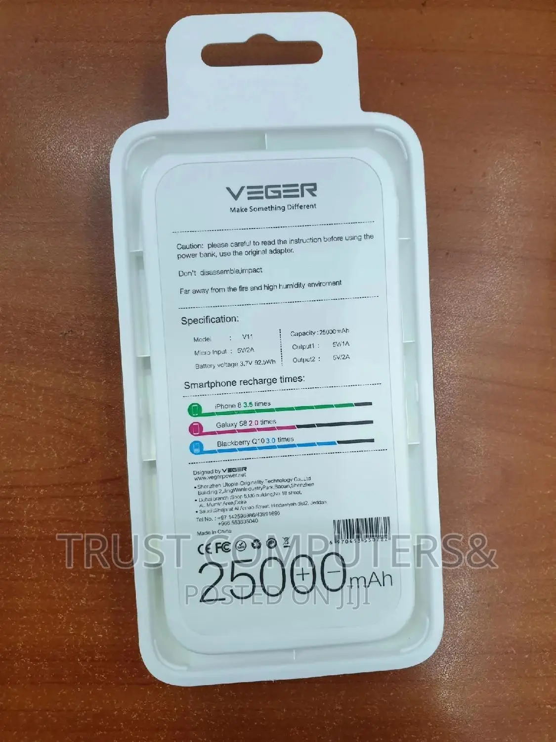 Veger Power Bank 25000 Mah