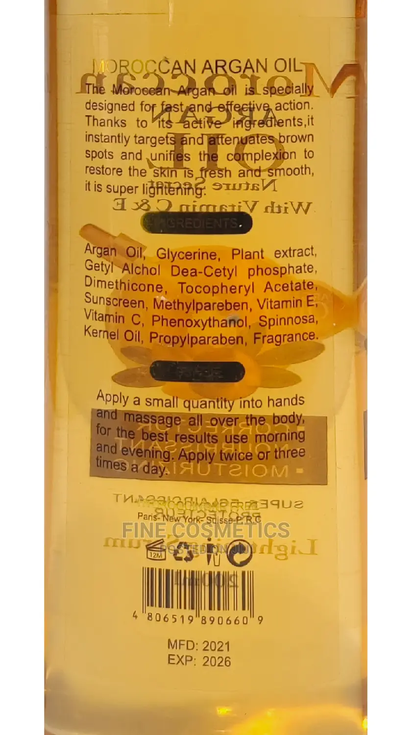 Moroccan Argan Oil - Nature Secret With Vitamin E and C 200g