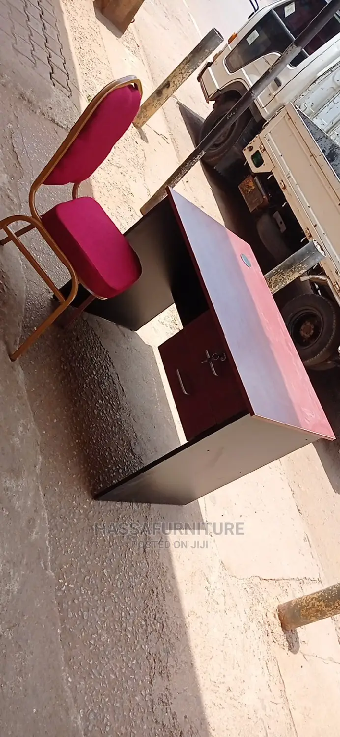 Simple Set of Office Desk and Chair