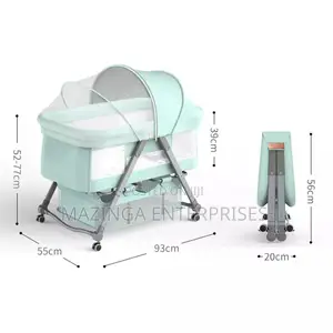 4in1 New Born Baby Cradle Foldable Bed With Mosquito Net