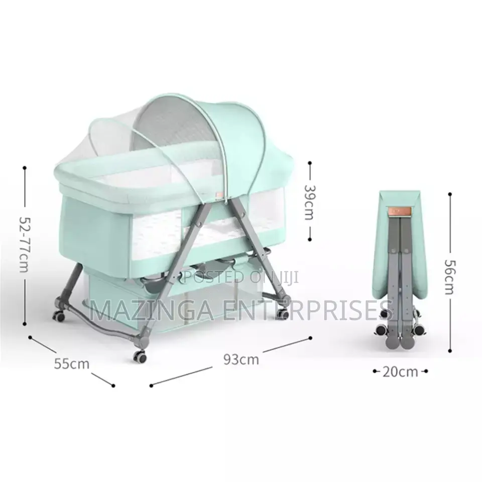 4in1 New Born Baby Cradle Foldable Bed With Mosquito Net