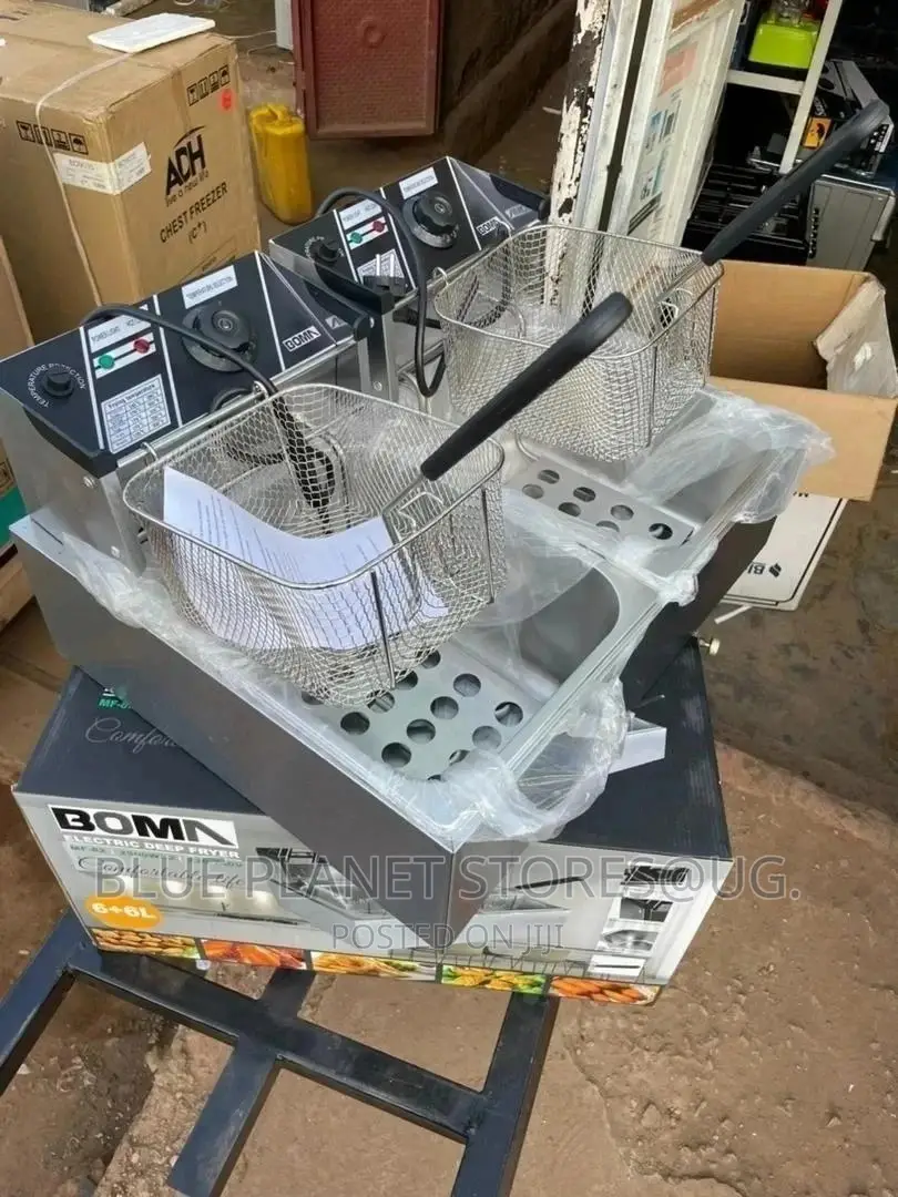 BOMA 12L Commercial Dual Tank Electric Deep Fryers.(6L + 6L)