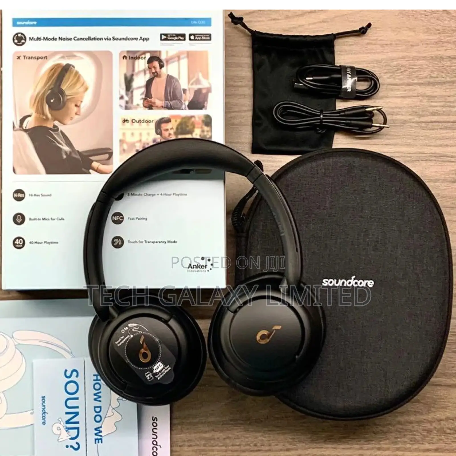 Anker Soundcore Life Q30 Headphones + 40 Hours and Equalizer