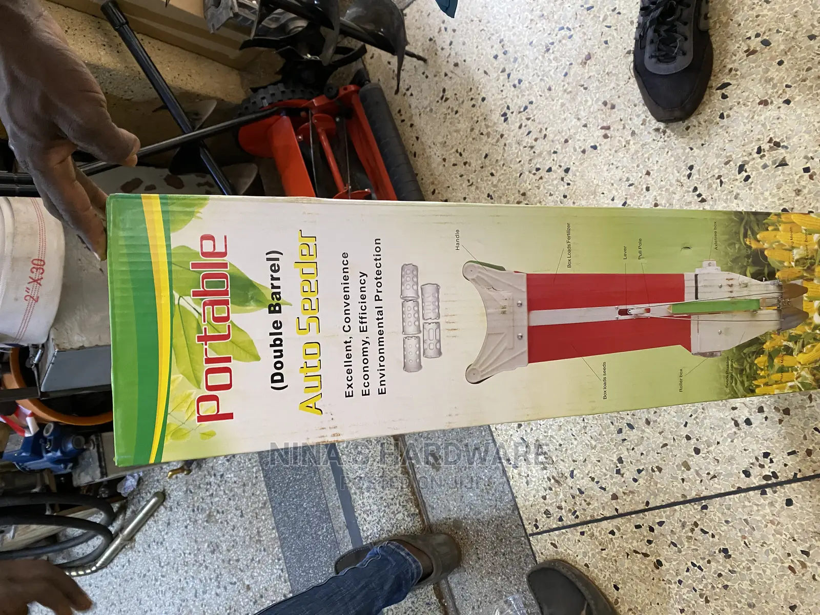 Portable Hand Push Seeder